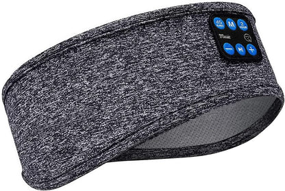 Sleep Headband White Noise Headphones Wireless Bluetooth Sports Built-In HD Stereo Speaker Side Sleepers Sleeping Running Yoga Workout Jogging Insomnia Travel Meditation Grey Version 2021-09