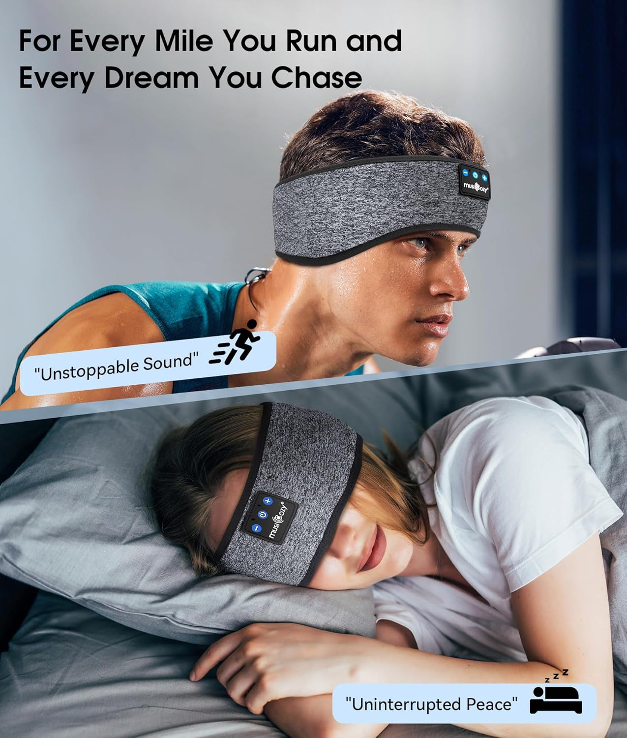 Bluetooth Sleep Headphones & Eye Mask - Wireless HD Stereo Earbuds for Travel, Yoga & Workouts - Perfect Gift for Men & Women