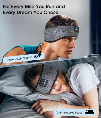 Bluetooth Sleep Headphones & Eye Mask - Wireless HD Stereo Earbuds for Travel, Yoga & Workouts - Perfect Gift for Men & Women